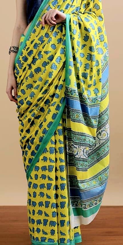 Quirky Mulmul saree